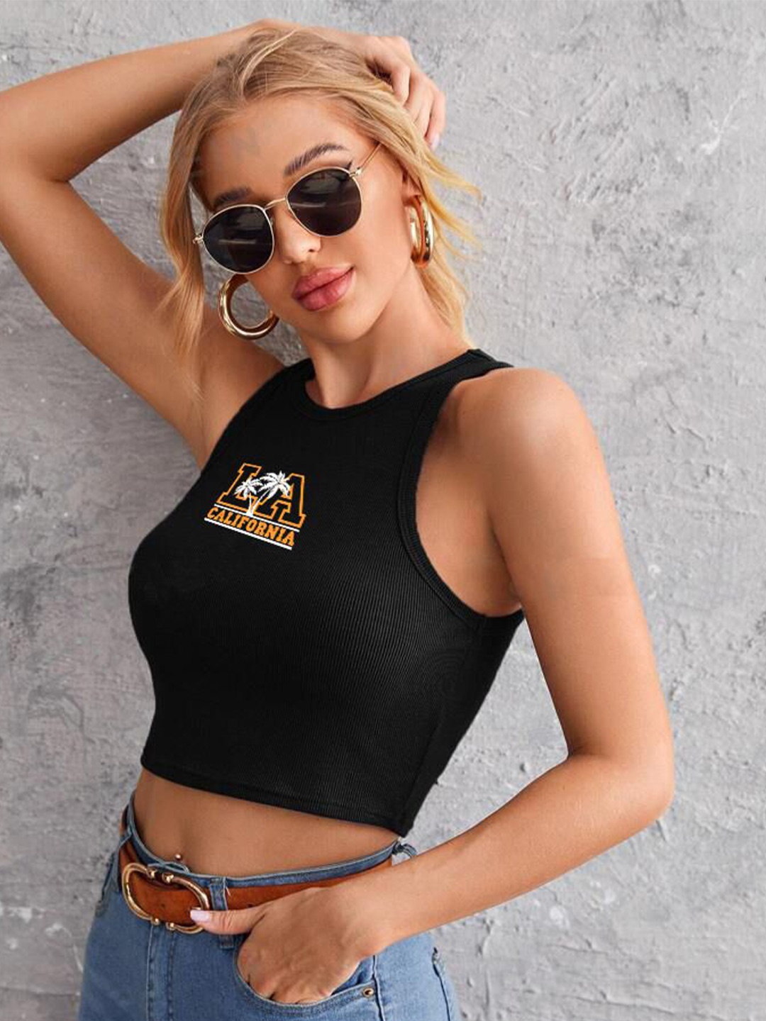 

TABADTOD Crop Top, Black