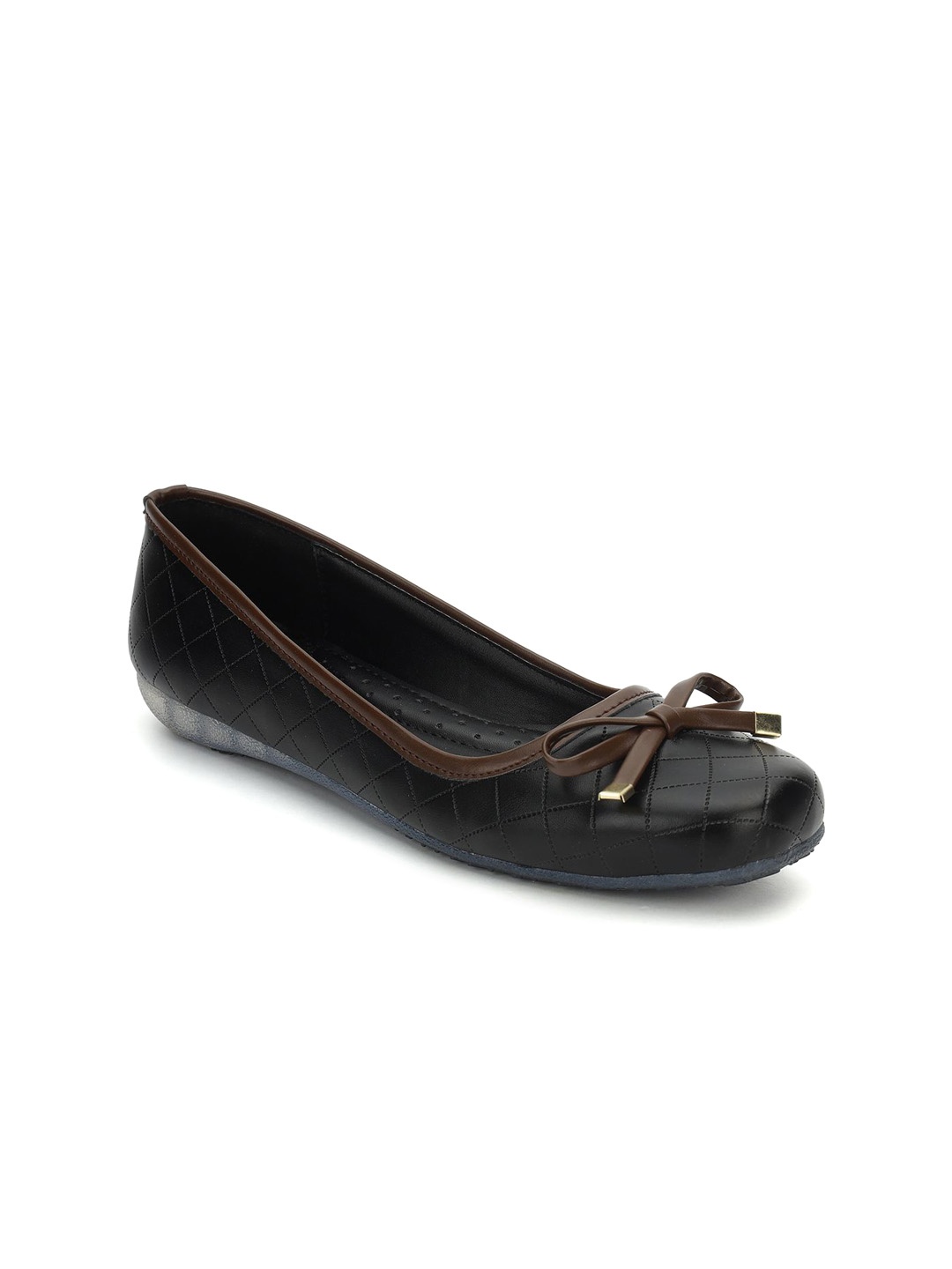 

Truffle Collection Women Ballerinas with Bows Flats, Black