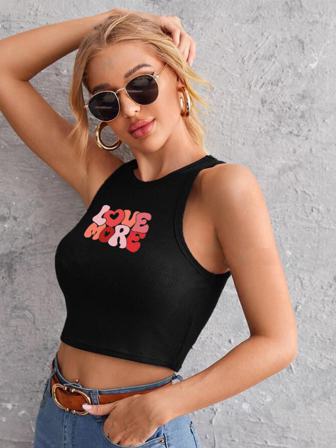 

TABADTOD Crop Top, Black