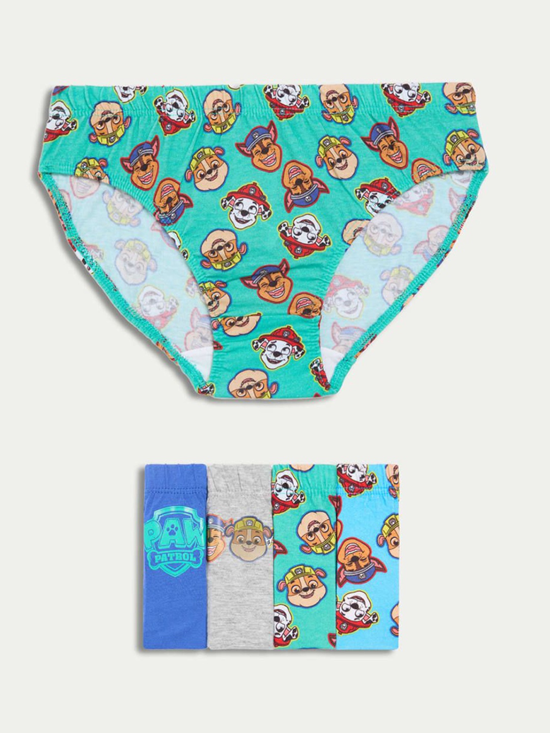 

Marks & Spencer Pack Of 5 Printed Pure Cotton Briefs - T715822DBLUE MIX, Blue