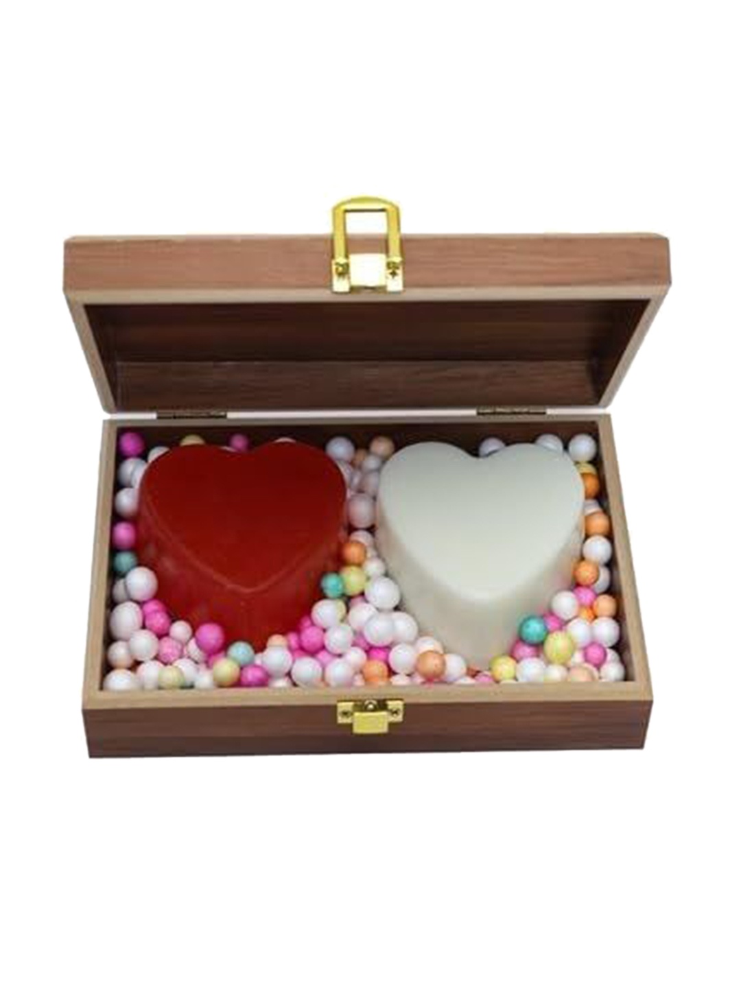 

EKAIVA ORGANICS Set Of 2 Scented Heart Shaped Soap With Box - 459 g, White