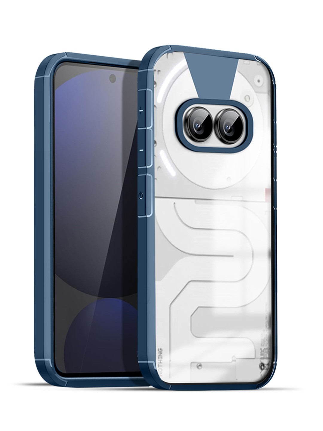 

Karwan Solid Nothing Phone (2a) 5G Shockproof Bumper Back Case, Blue
