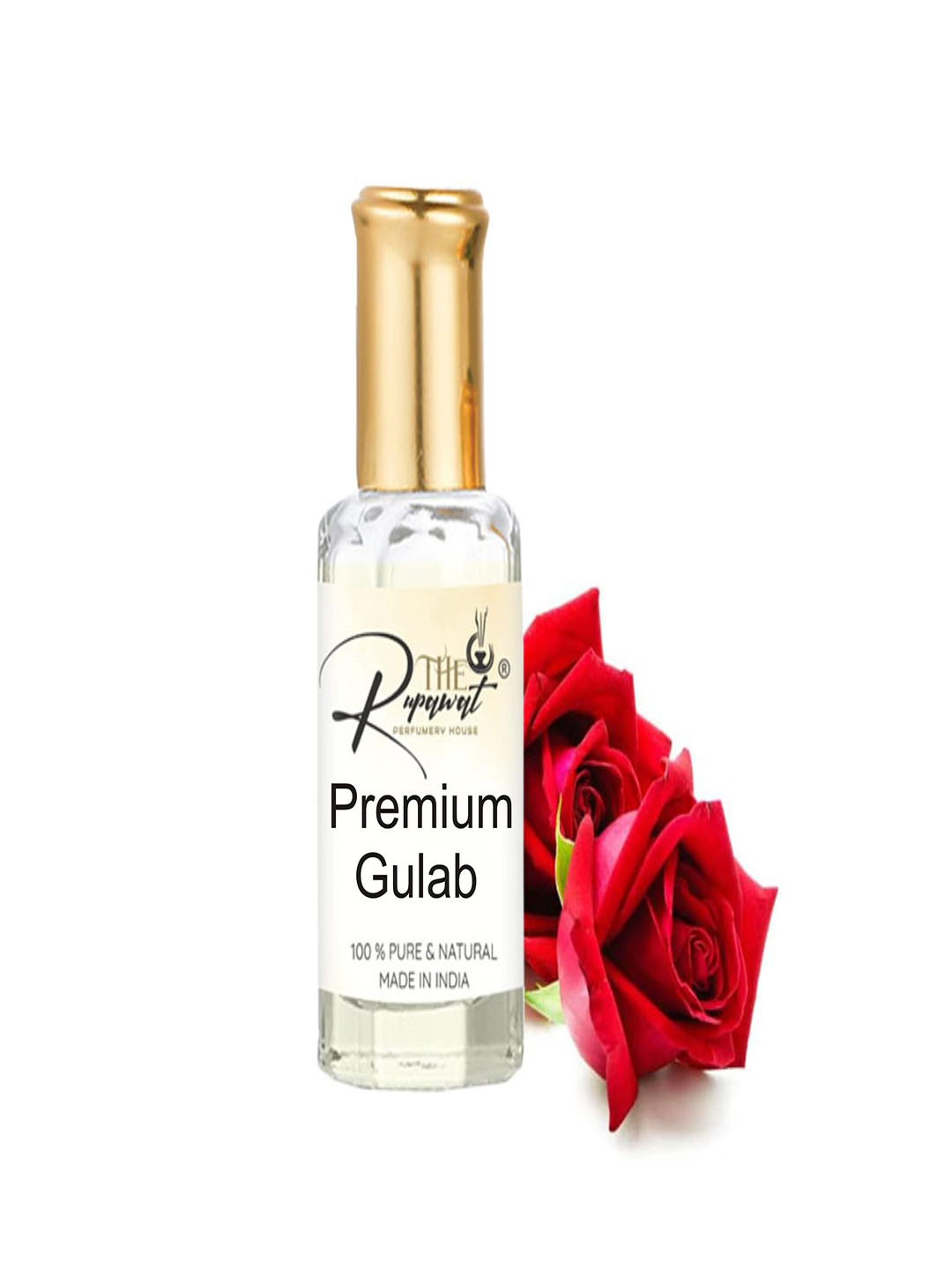 

THE RUPAWAT Perfumery House Premium Gulab Natural & Alcohol Free Attar 12 ml, Transparent