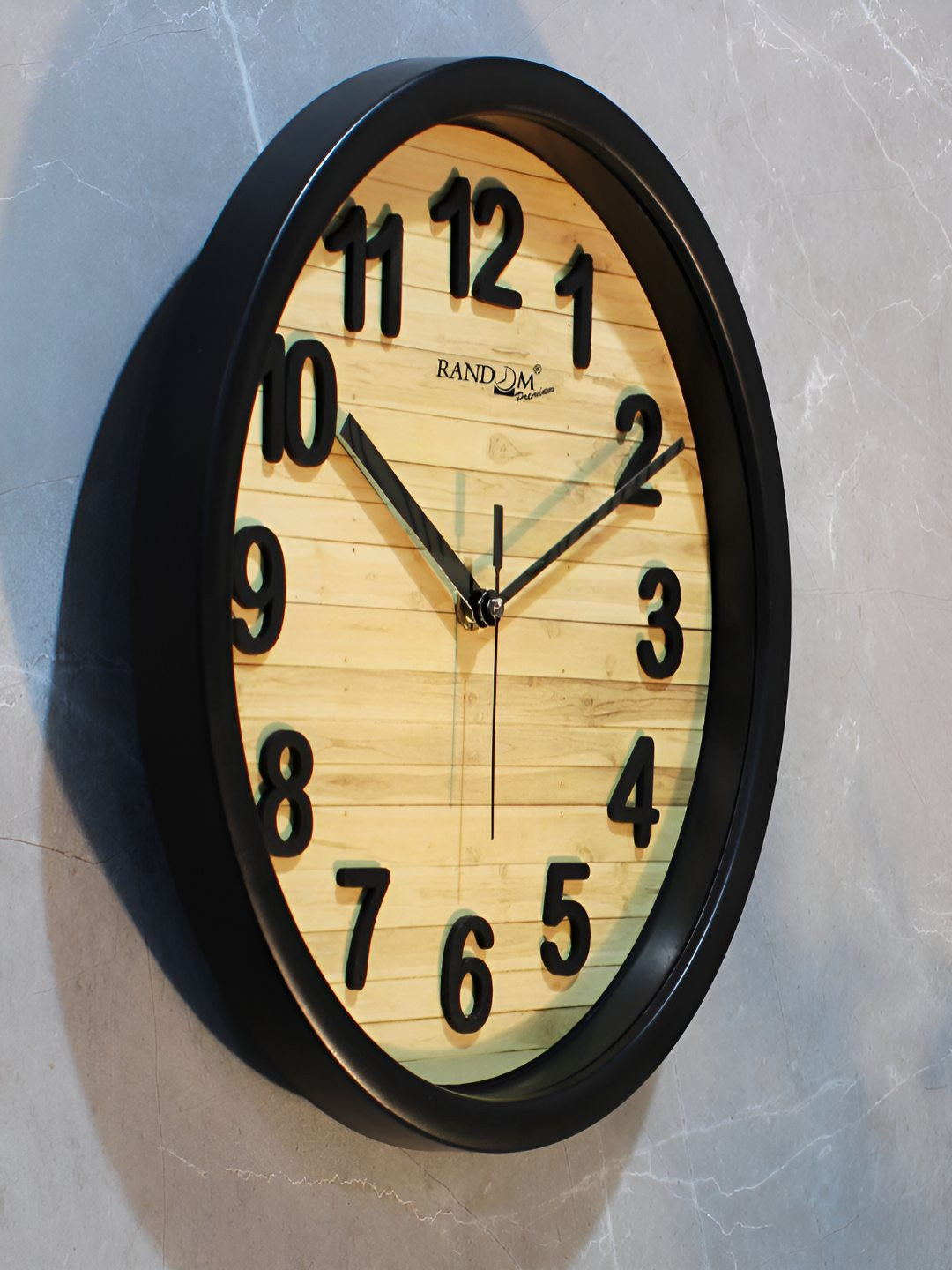 

RANDOM Beige & Black Printed Analogue Round Contemporary Wall Clock