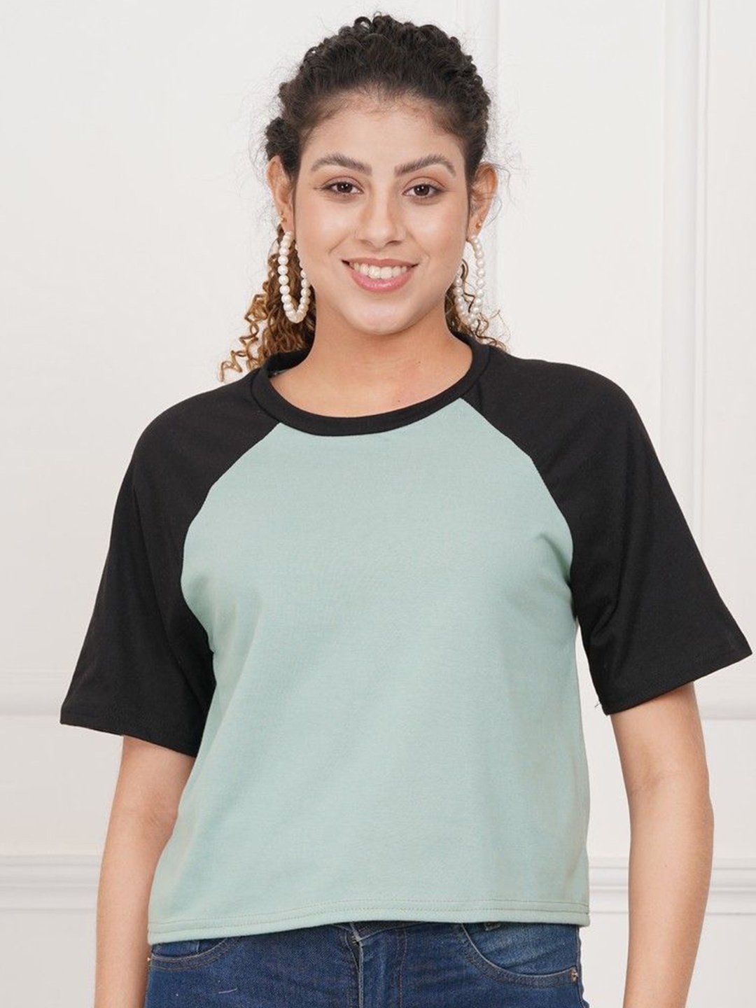 

BESTIC FASHION Cotton Top, Sea green