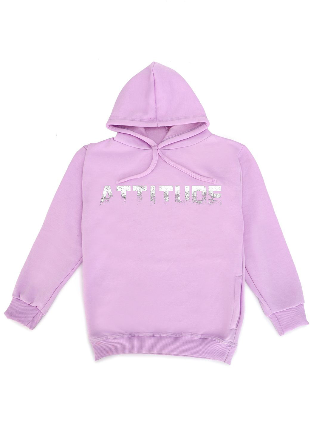 

Fabvio Plus Kids Printed Hooded Sweatshirt, Lavender