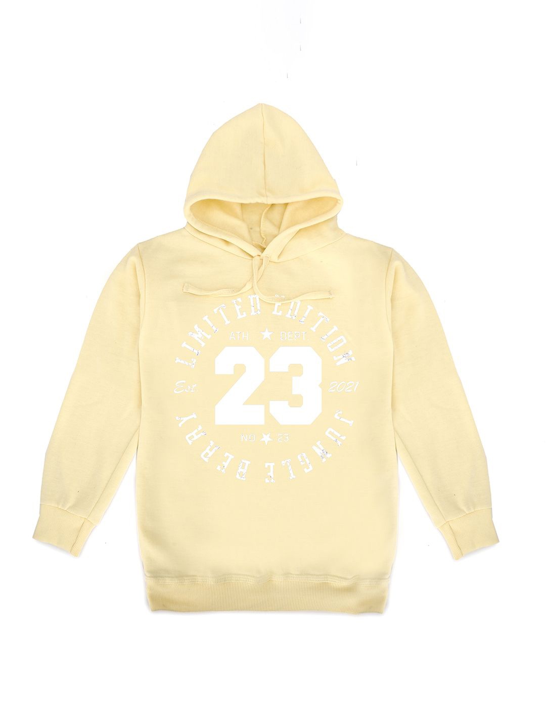 

Fabvio Plus Kids Printed Hooded Sweatshirt, Cream