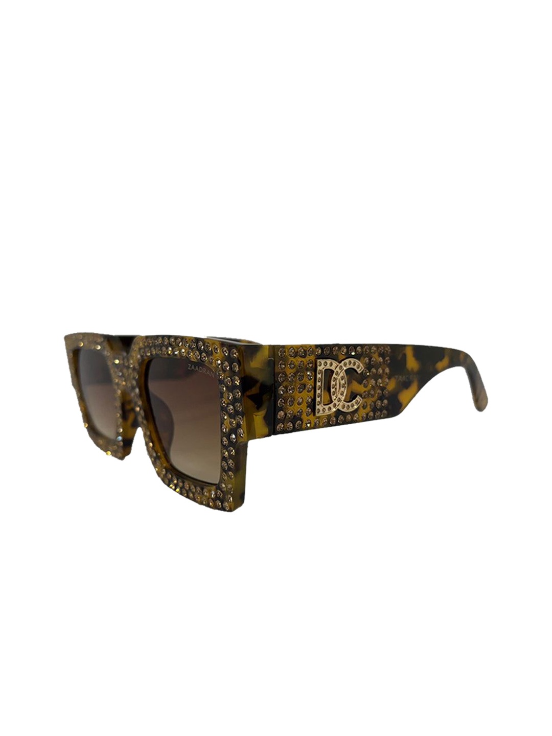 

ZAADRAN Unisex Wayfarer Sunglasses with Polarised and UV Protected Lens DIAMOND EYES-BROWN