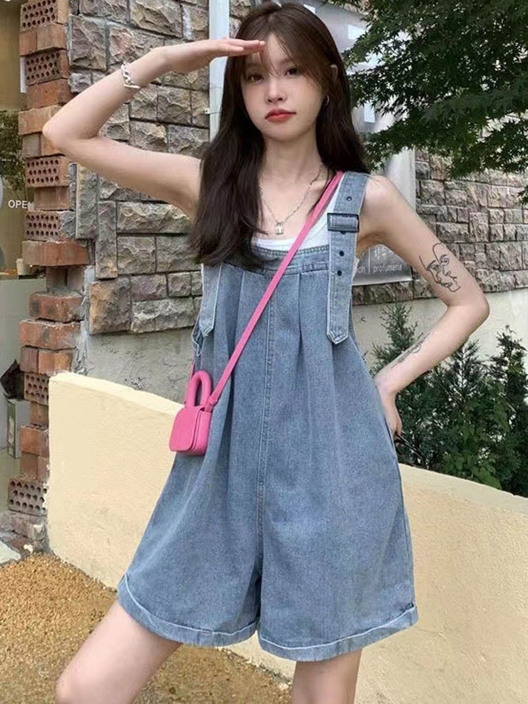 

StyleCast Women Sleeveless Dungarees, Blue