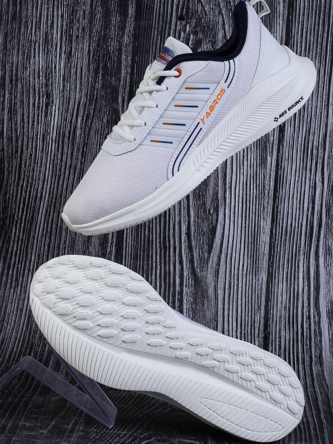 

ABROS Men Quick Mesh Running Shoes, White