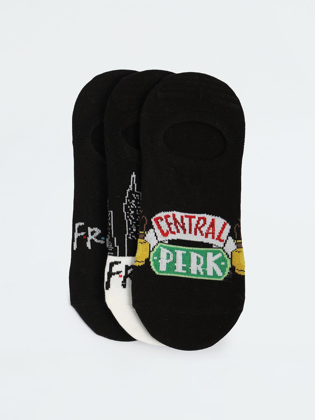 

max Pack Of 3 Women Patterned Shoe Liner Socks, Multi