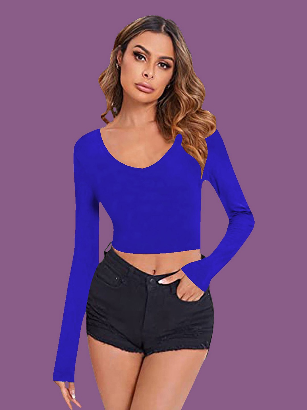 

Dream Beauty Fashion Crop Top, Blue