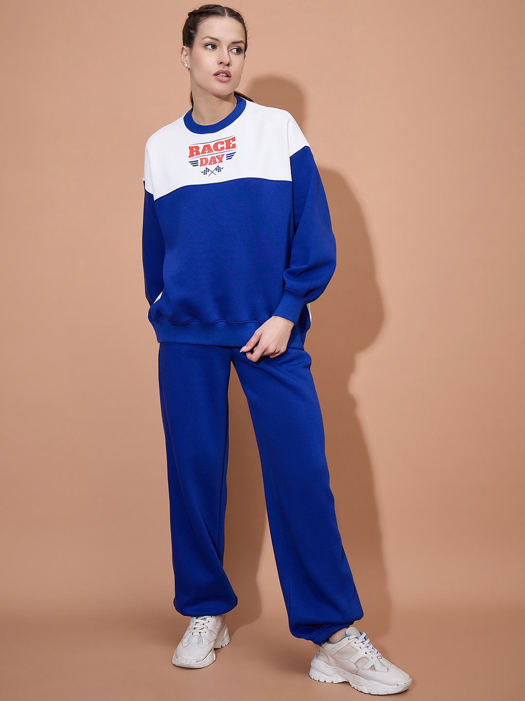 

Nun Oversized Sweatshirt With Trouser Co-Ords, Blue