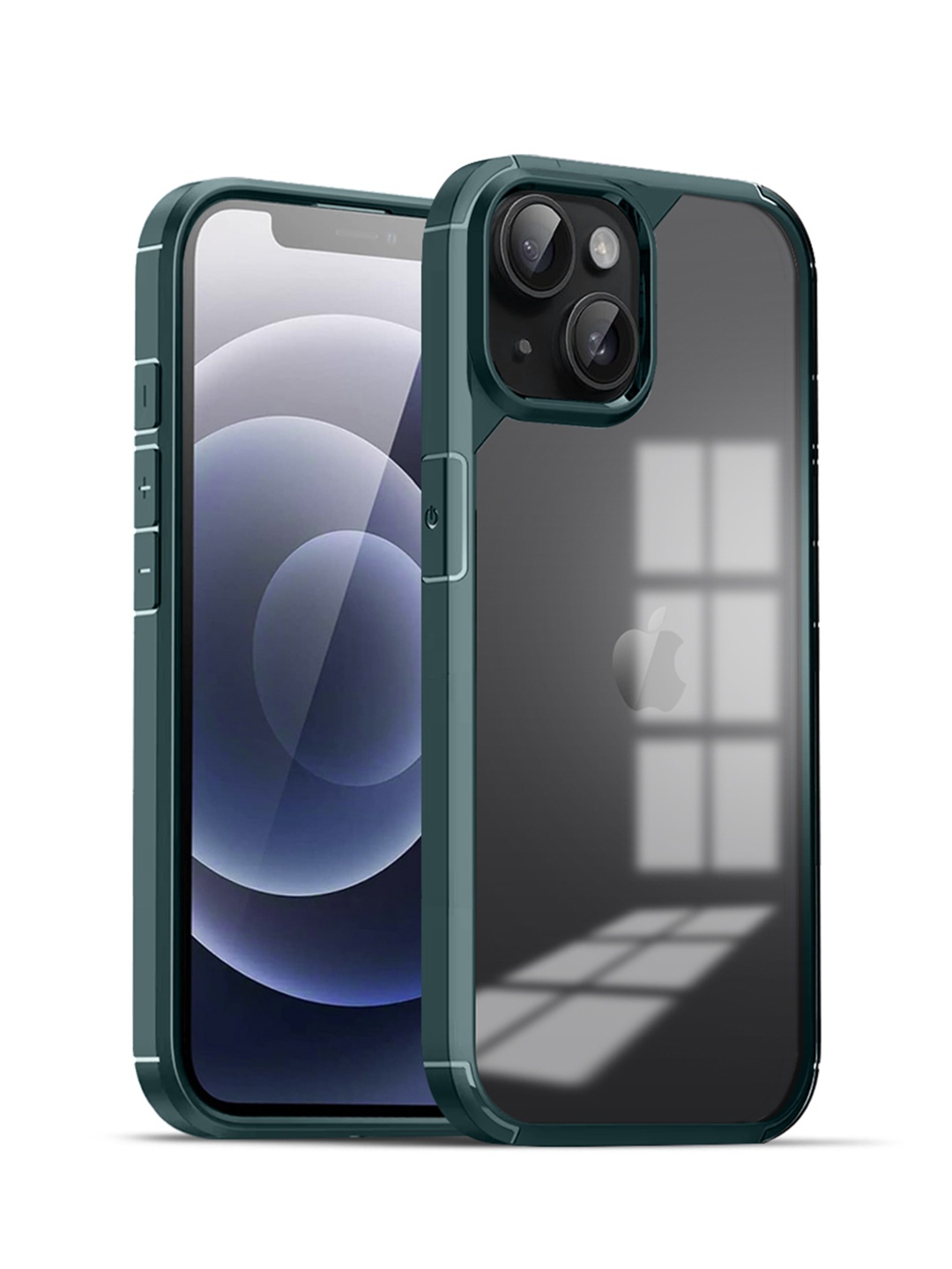 

Karwan Solid iPhone 14 Shockproof Bumper Back Case, Green