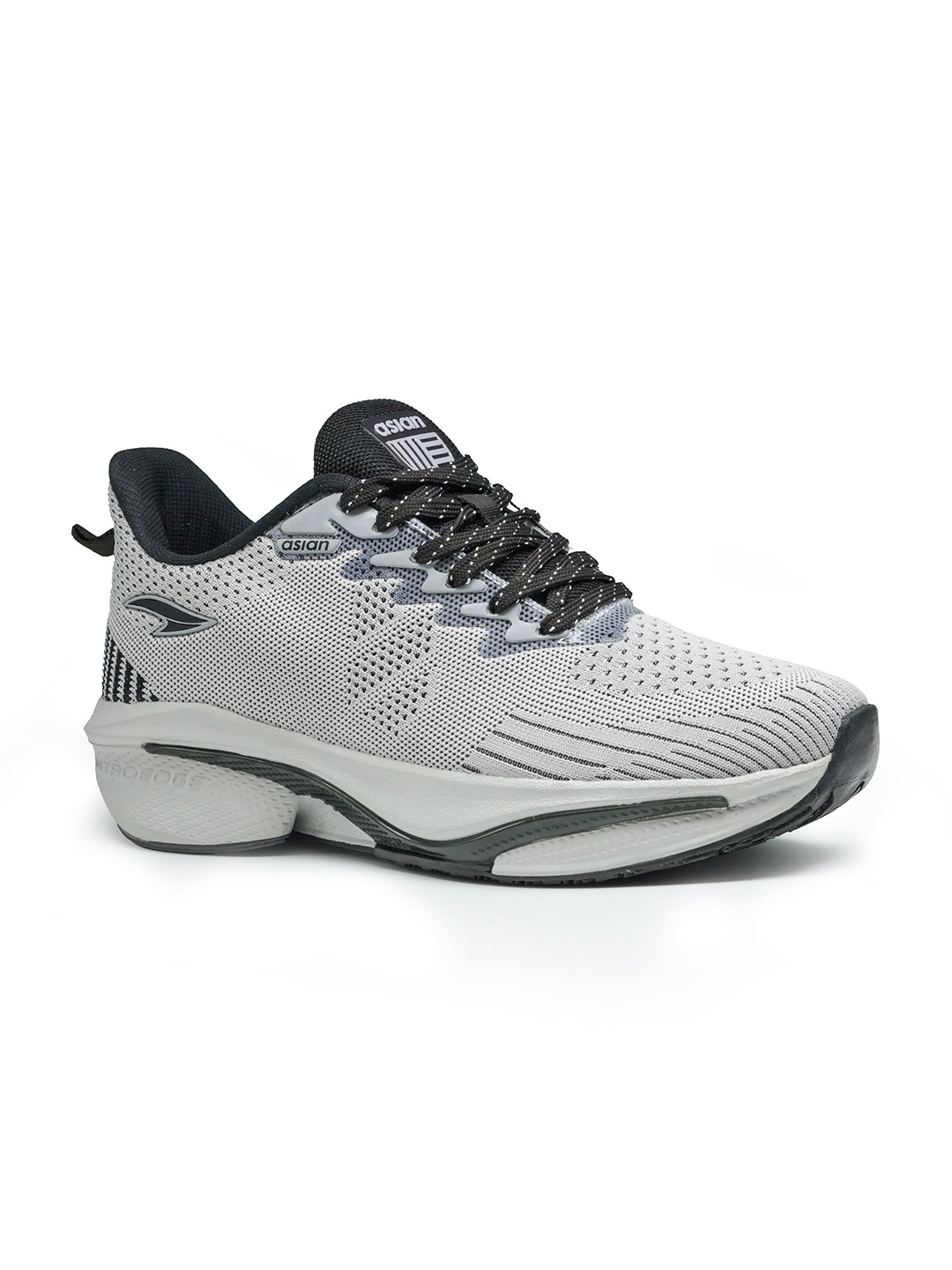 

ASIAN Men Mesh Running Non-Marking Shoes, Grey