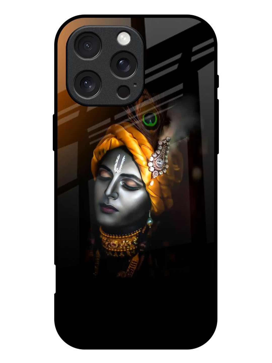 

QRIOH Quirky Printed iPhone 16 Pro Max Back Case Mobile Accessories, Black