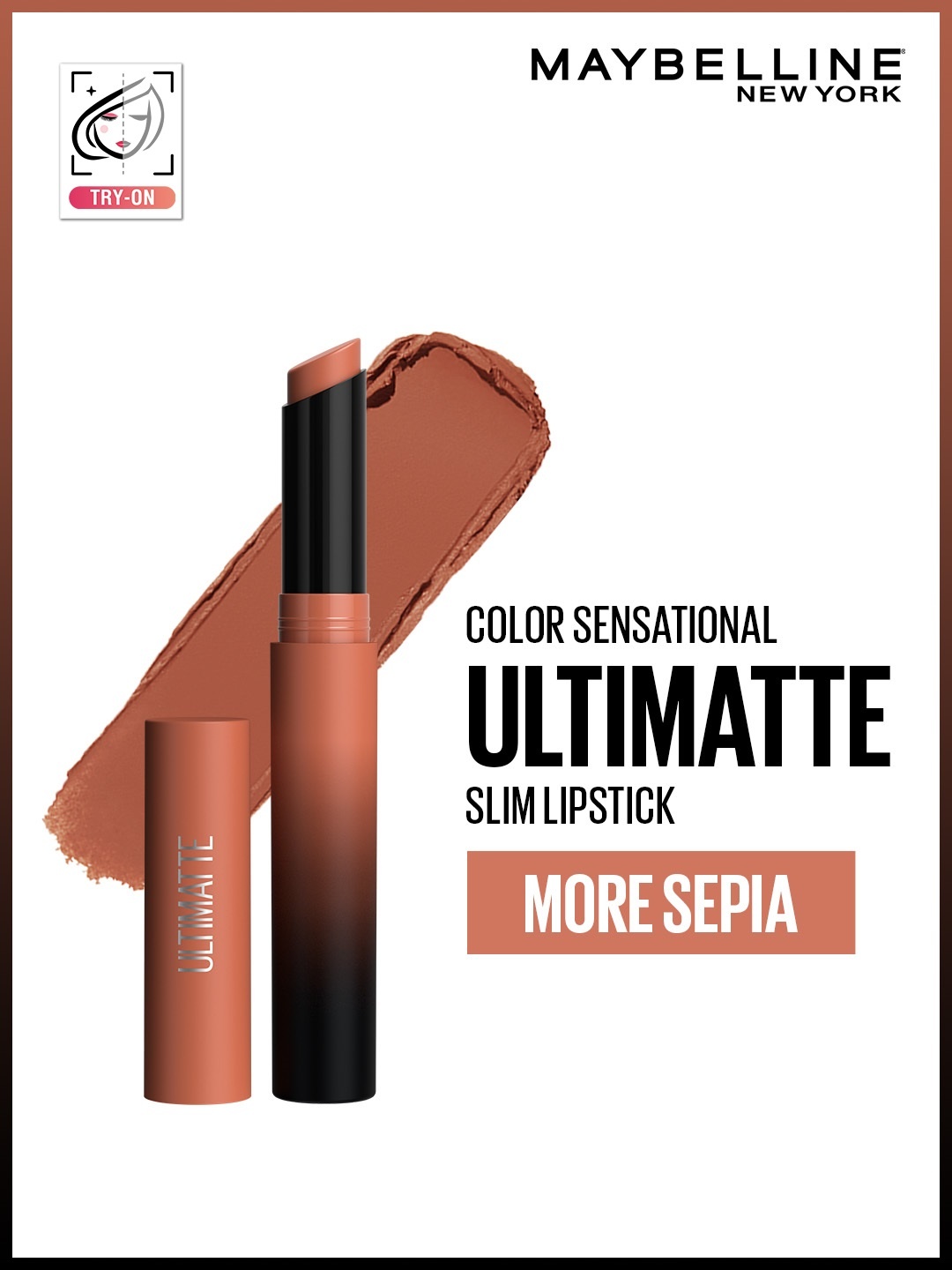

Maybelline New York Color Sensational Ultimatte Slim Lipstick - More Sepia, Nude
