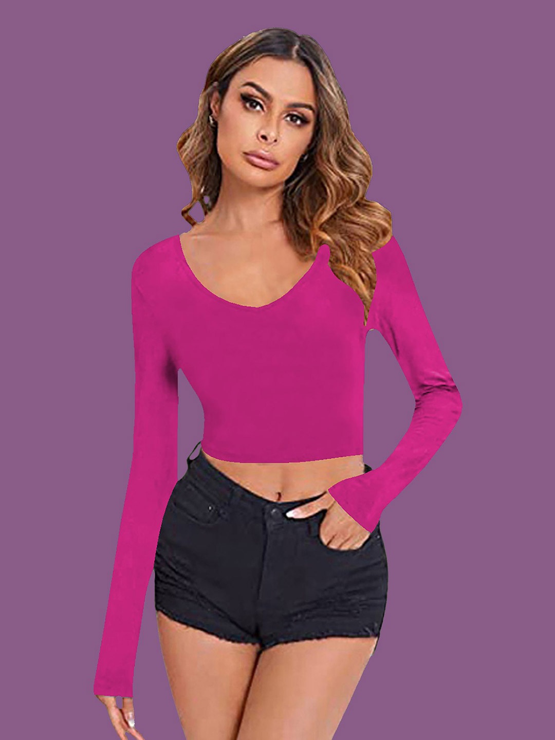 

Dream Beauty Fashion Crop Top, Pink