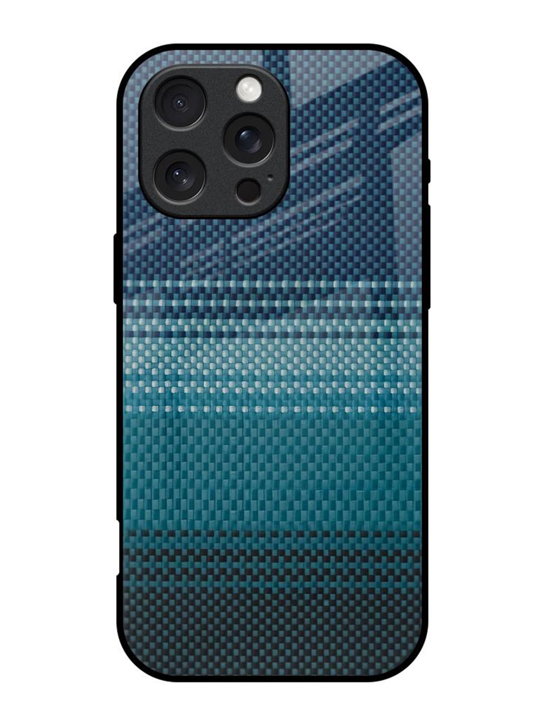

QRIOH Abstract Printed iPhone 16 Pro Back Case Mobile Accessories, Blue
