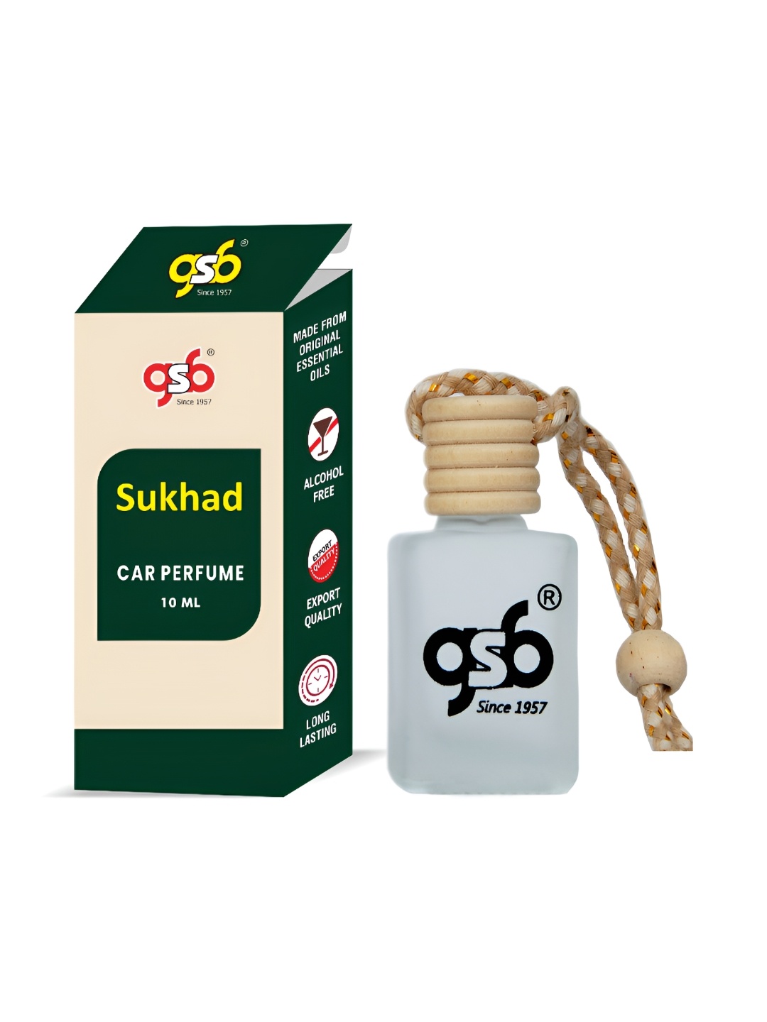 

GSB Transparent Sukhad Hanging Car Air Freshener-10ml