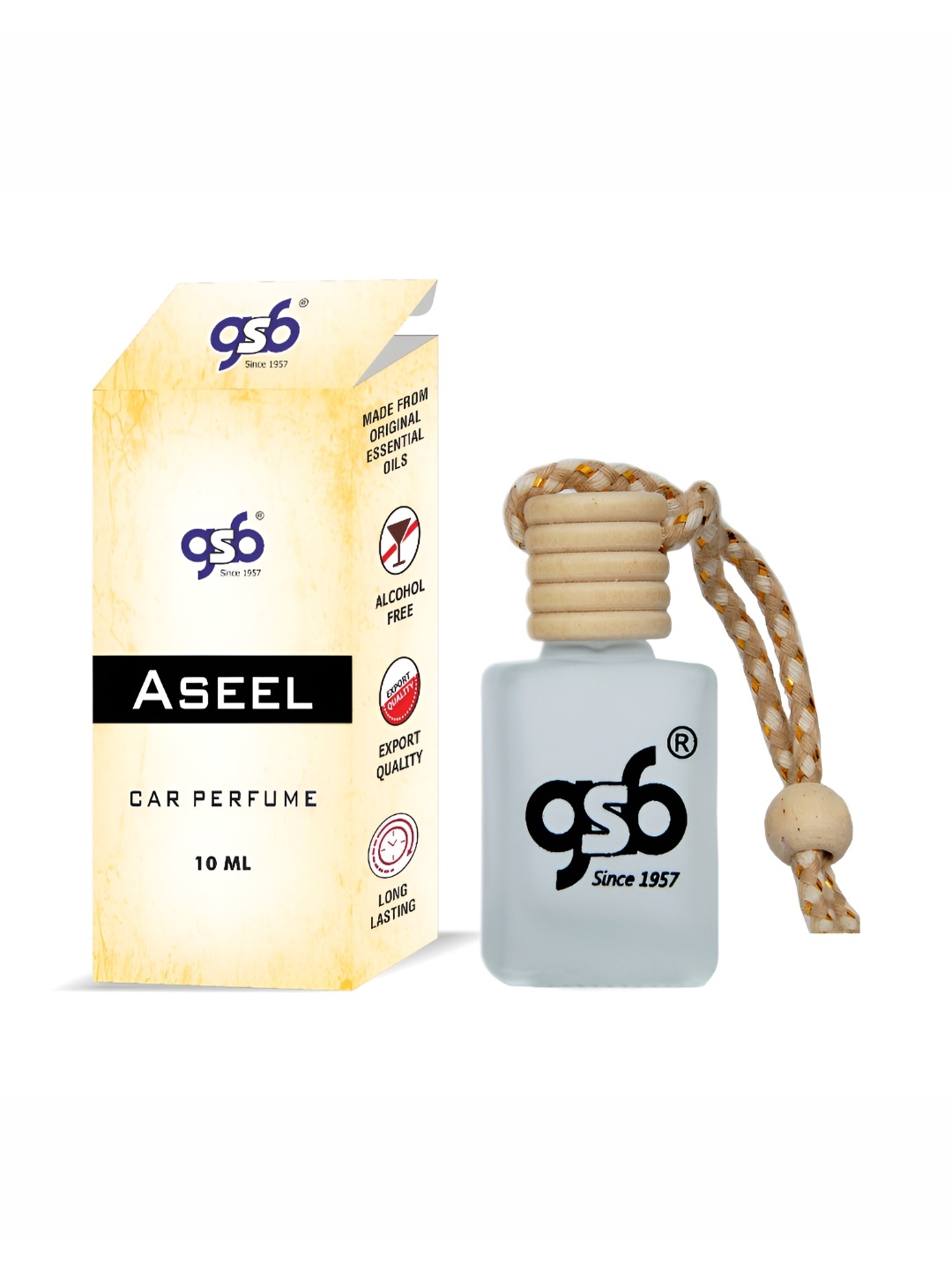 

GSB Transparent Aseel Hanging Car Air Freshener - 10 ml