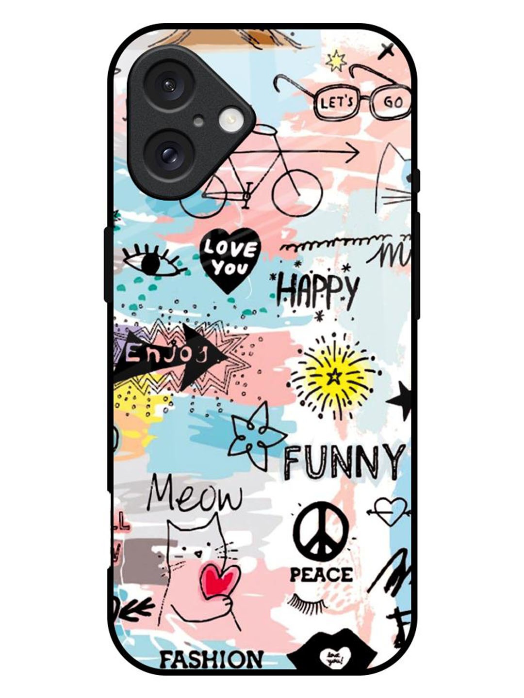 

QRIOH Just For You Printed iPhone 16 Plus Back Case, White