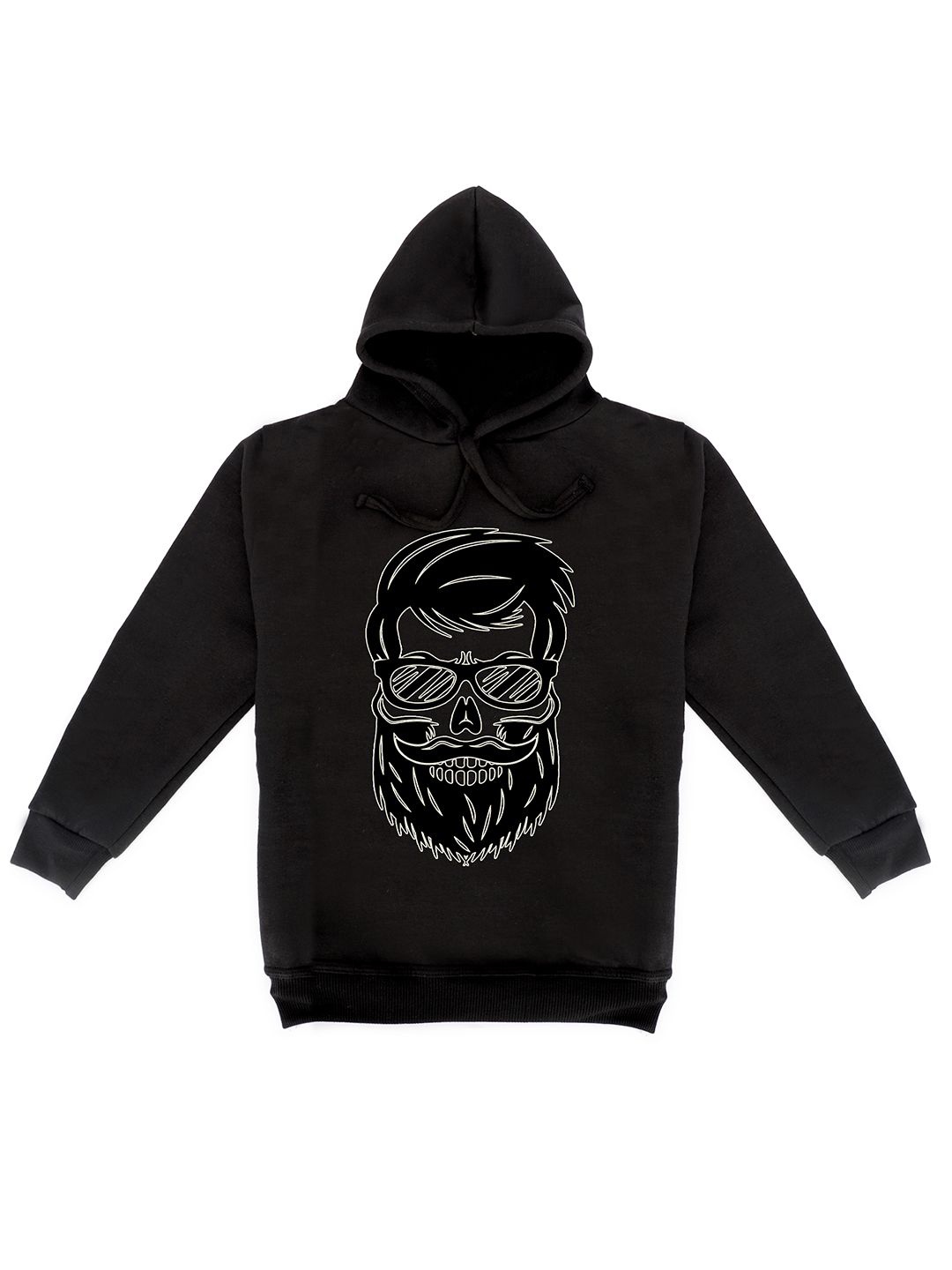 

Fabvio Plus Kids Printed Hooded Sweatshirt, Black