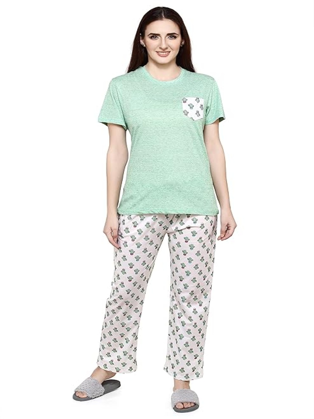 

evolove Women Night suit, Green