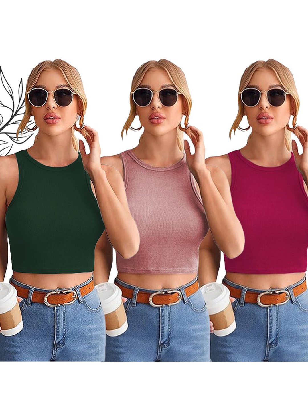 

Moda Rapido Tank Crop Top, Multi