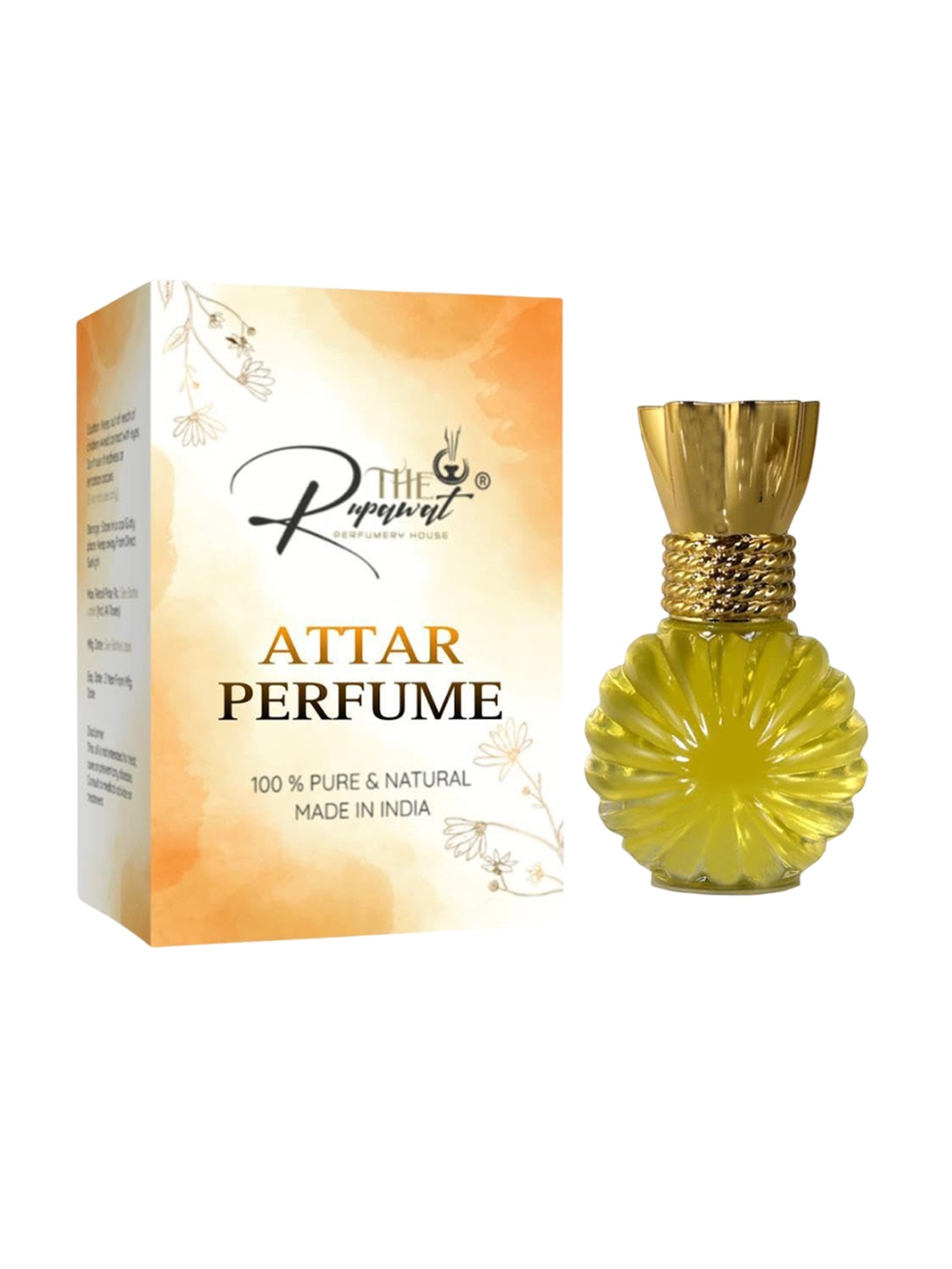 

THE RUPAWAT Perfumery House Pink Lotus Natural & Alcohol Free Attar - 12 ml, Transparent