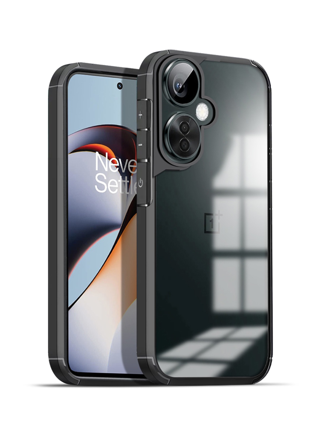 

Karwan Oneplus Nord CE3 Lite 5G Shockproof Bumper Back Case, Black