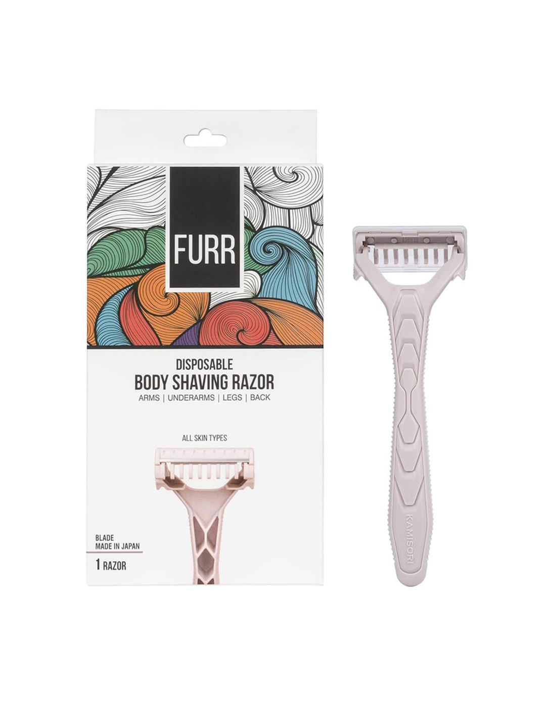 

FURR Body Shaving Razor With Aloe Vera & Vitamin E, White