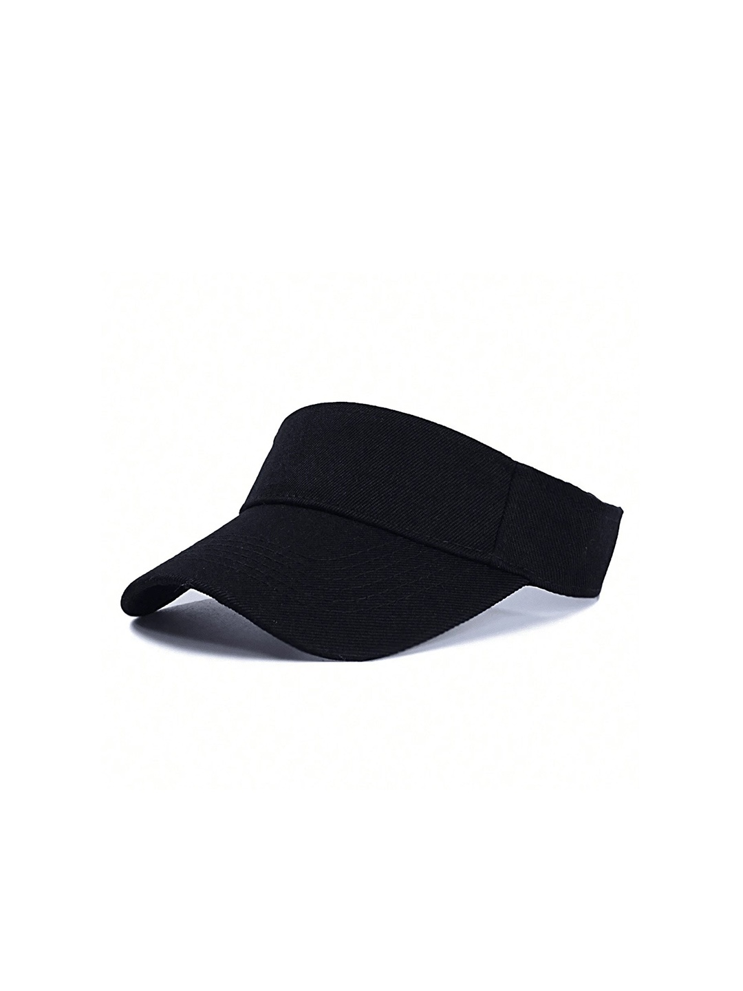 

Infispace Unisex Cotton Adjustable Sports Sun Visor Cap, Black