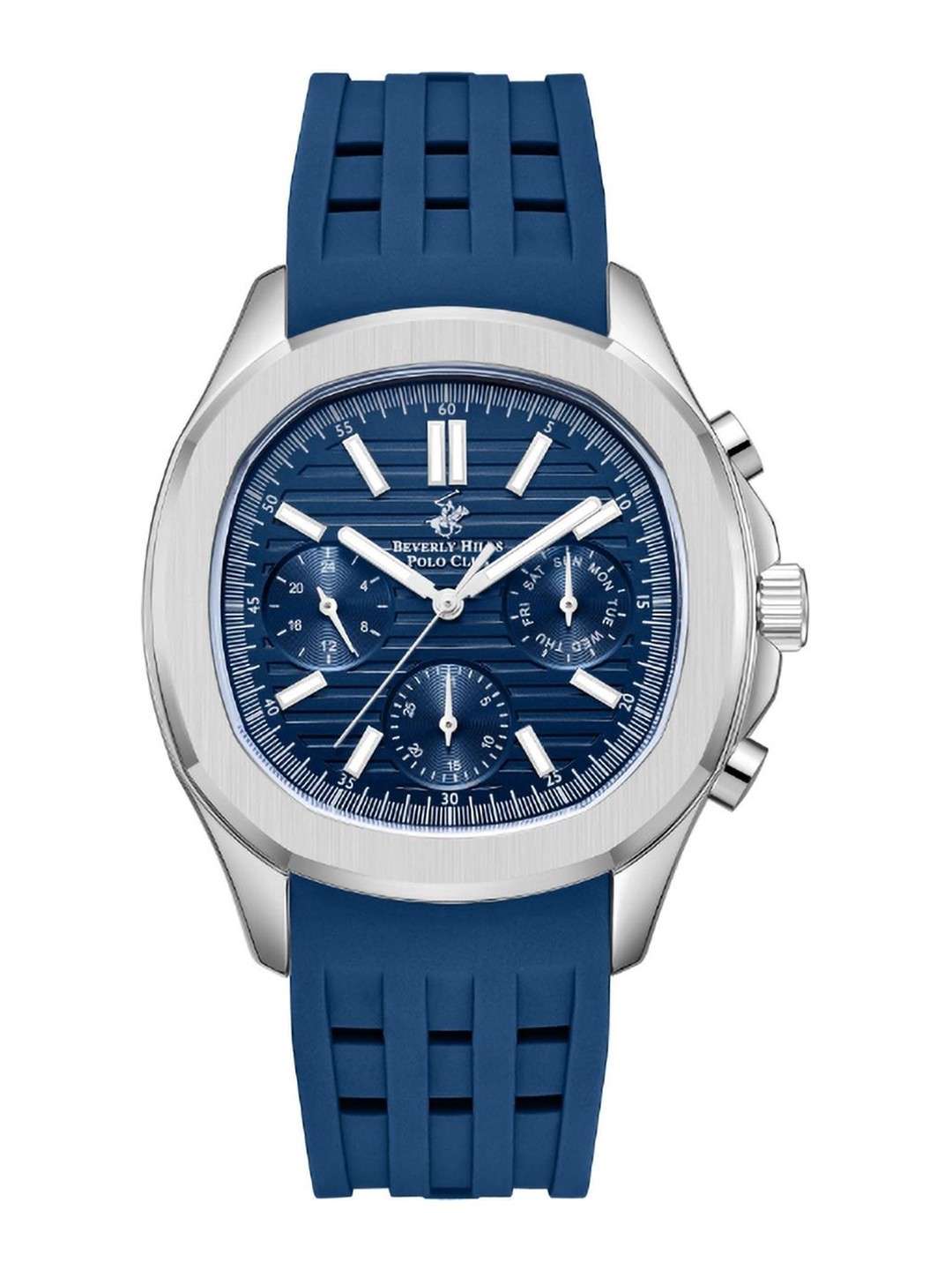 

Beverly Hills Polo Club Men Dial & Bracelet Style Straps Analogue Watch BP5006Y.499, Blue