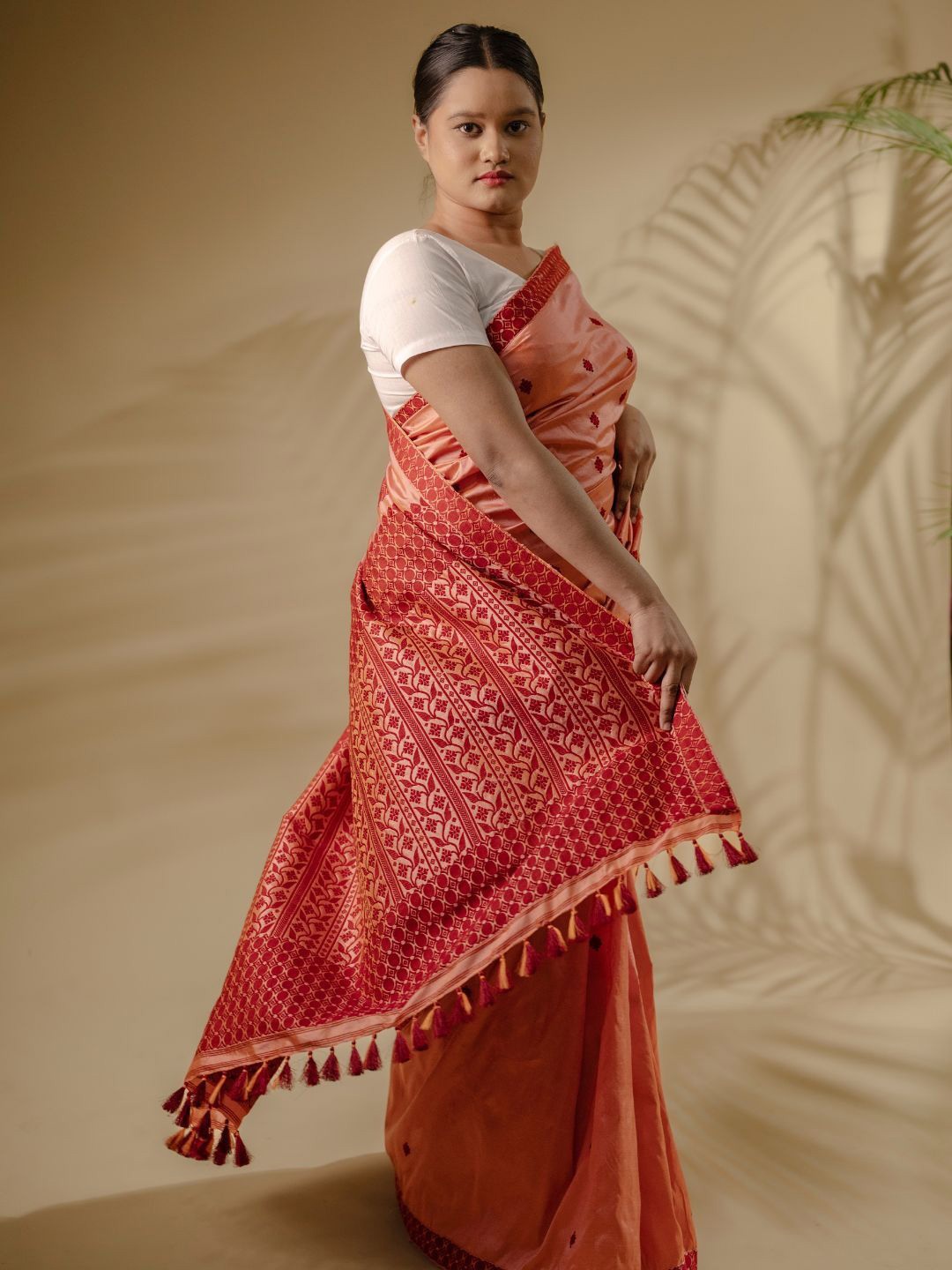 

Mayuri Silk Pure Silk Saree, Peach