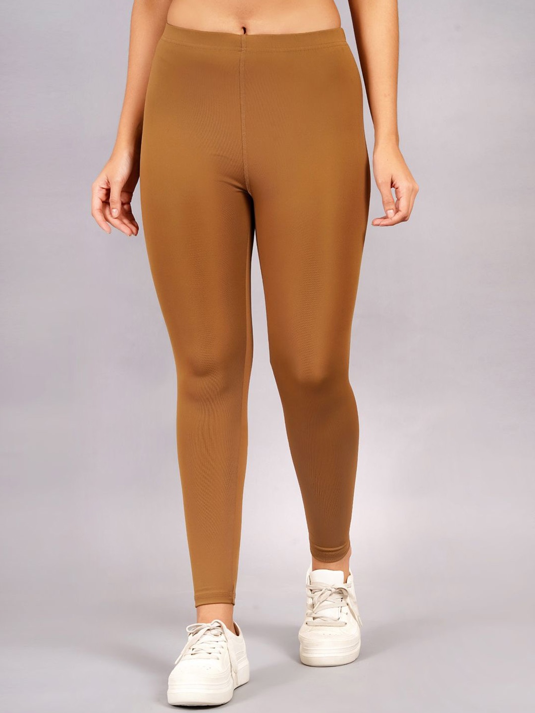 

Kyk Women Mid-Rise Ankle Length Sports Tights, Bronze