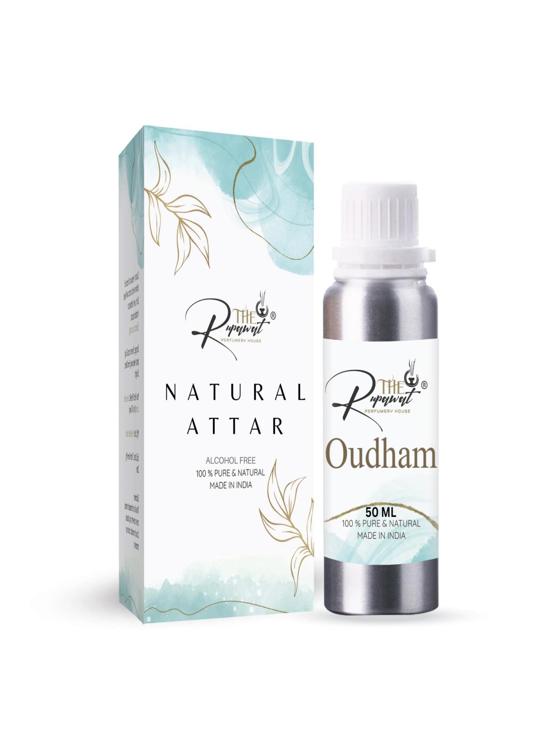 

THE RUPAWAT Perfumery House Oudham Natural Alcohol Free Attar 50 ml, Transparent