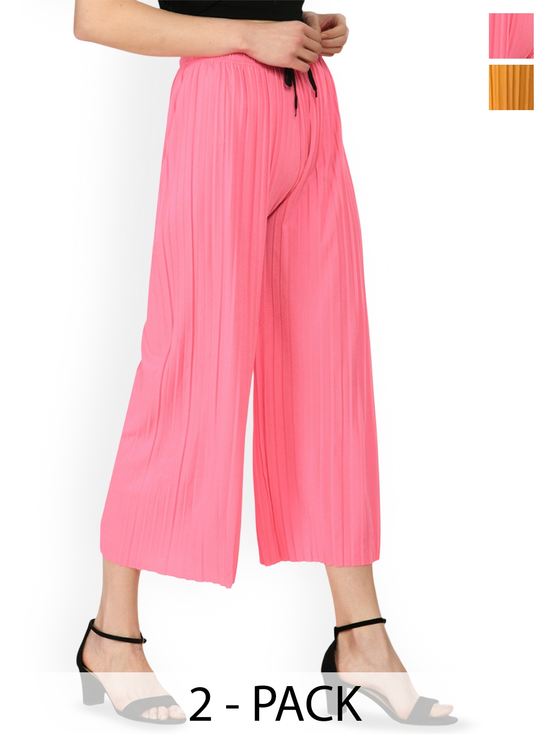 

Purser Women Pack of 2 Original Culottes Trousers, Pink