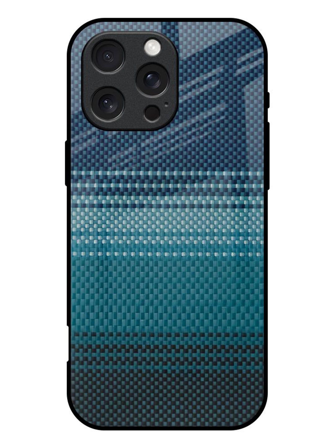 

QRIOH Abstract Printed iPhone 16 Pro Max Back Case Mobile Accessories, Blue