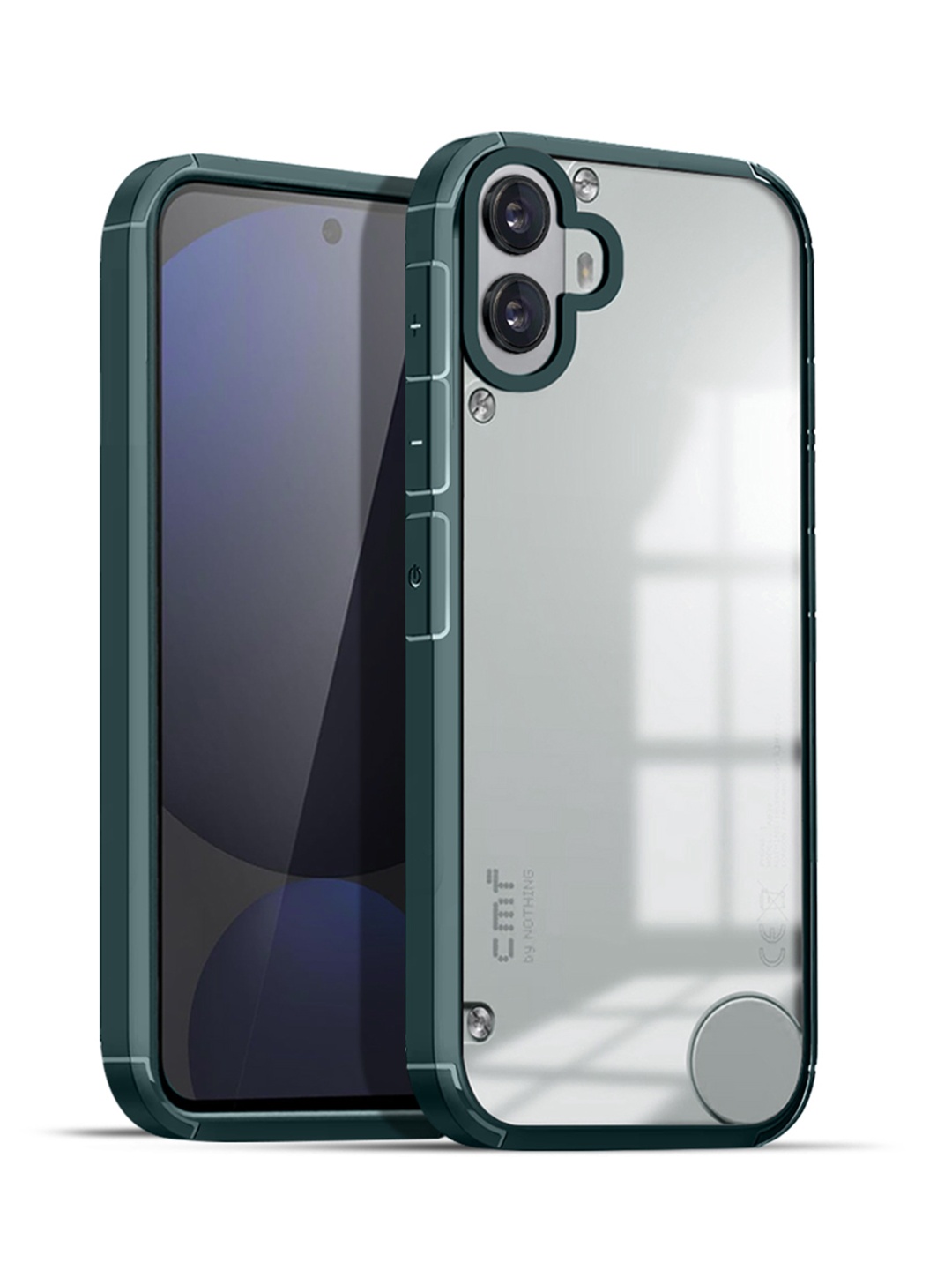 

Karwan Solid Nothing Phone 1 Shockproof Bumper Back Case, Green