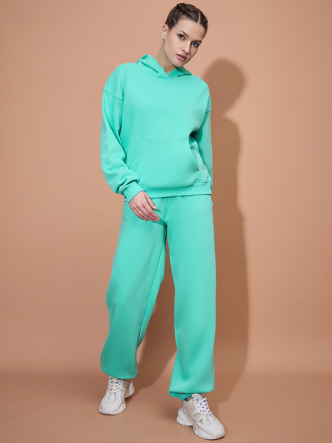 

Nun Hooded Sweatshirt With Trousers, Turquoise blue