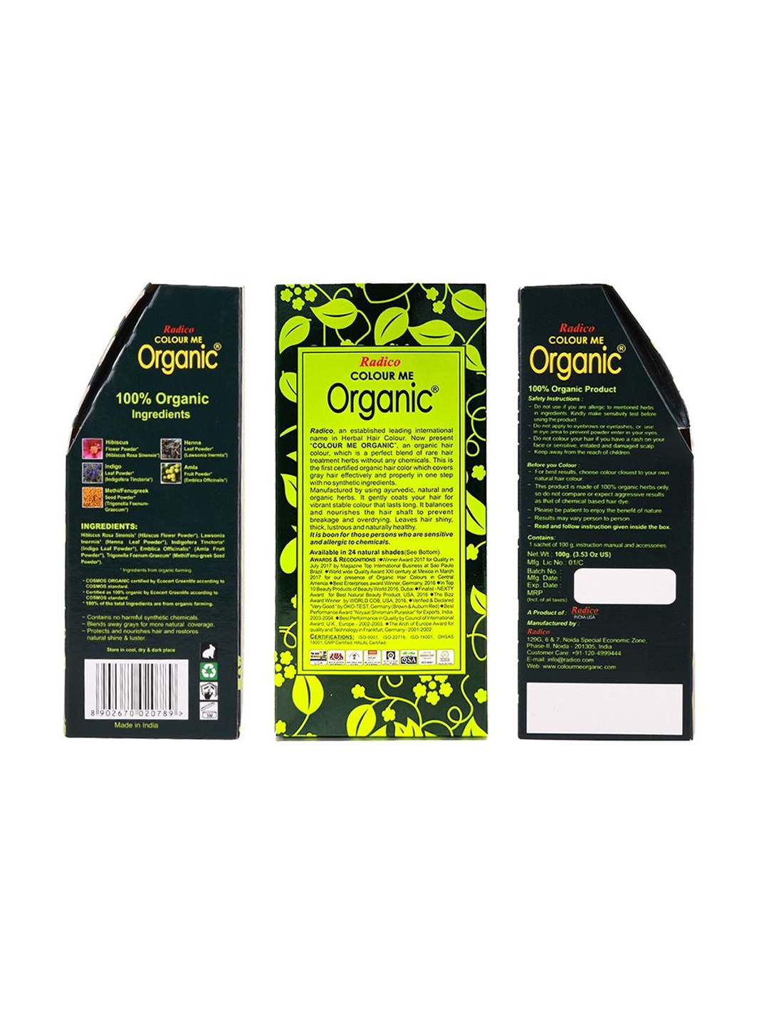 

Radico Color Me Organic Hair Color - 100 g - Honey Blonde, Gold