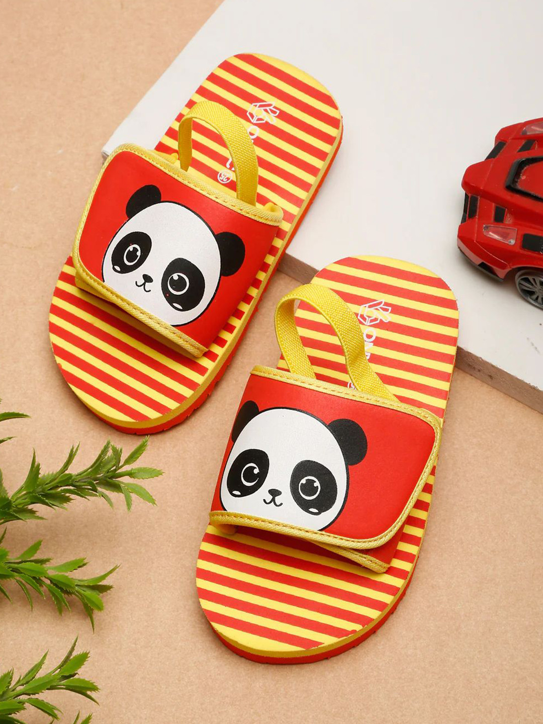 

ONYC Unisex Kids Printed Sliders, Red