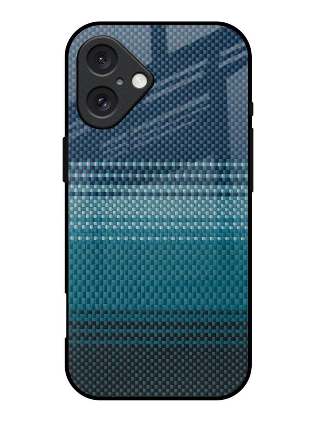 

QRIOH Modern Rug Printed iPhone 16 Back Case, Blue