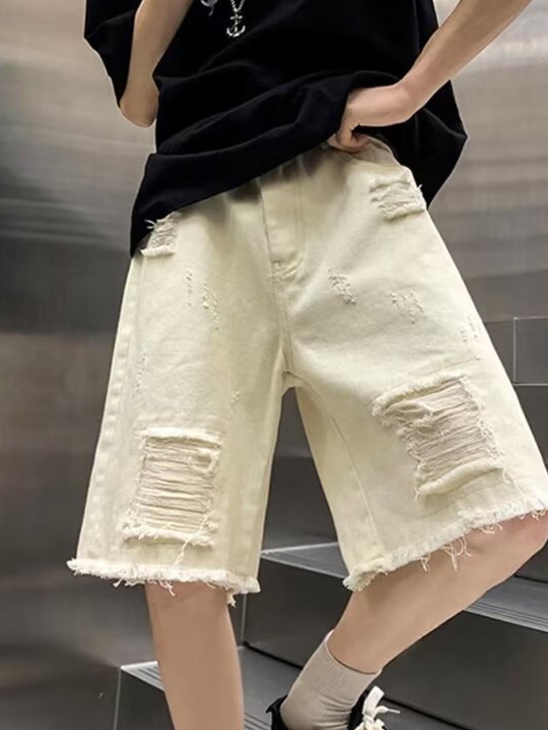 

StyleCast Men Regular Fit Shorts, Cream