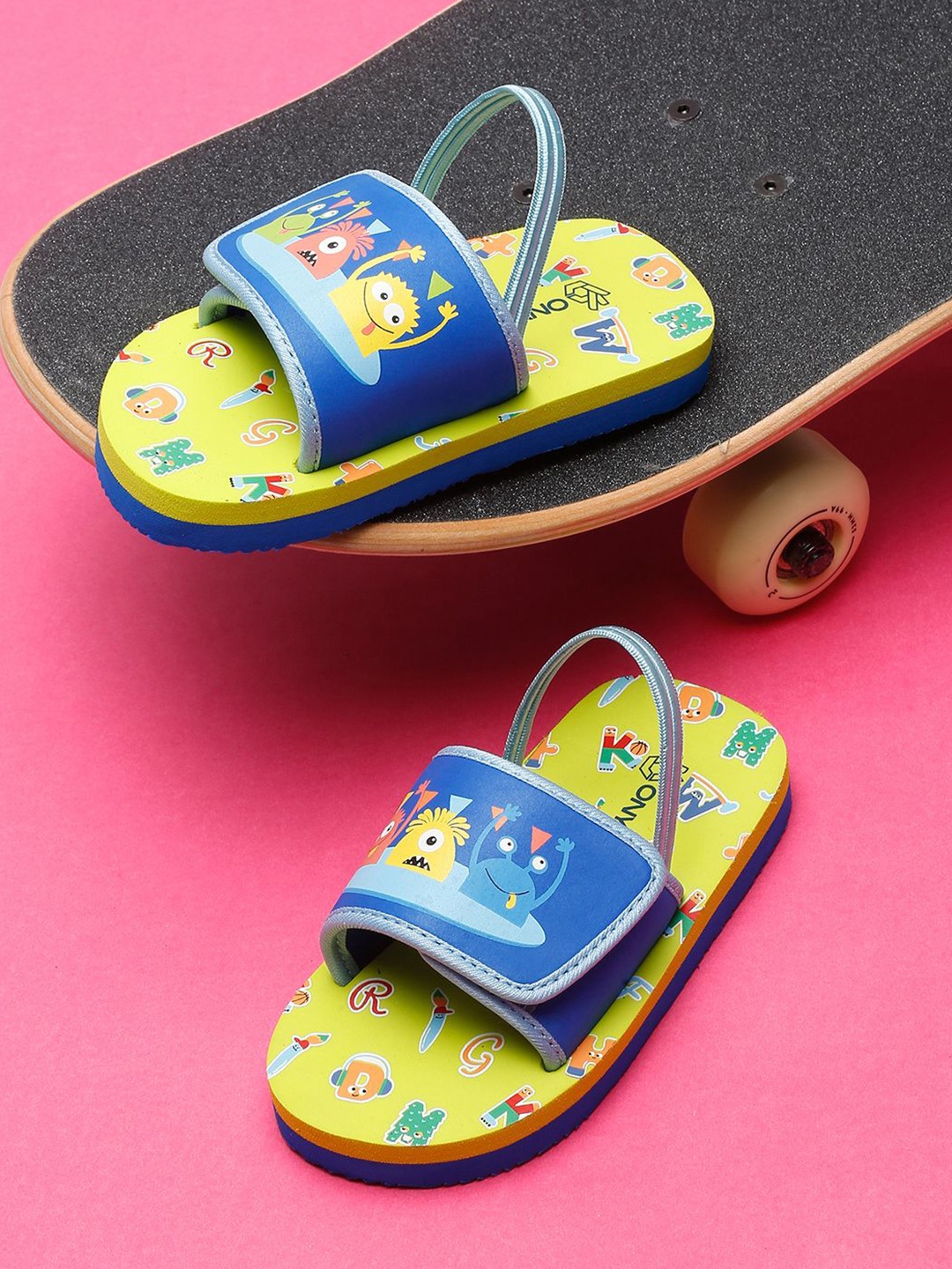 

ONYC Unisex Kids Printed Sliders, Blue
