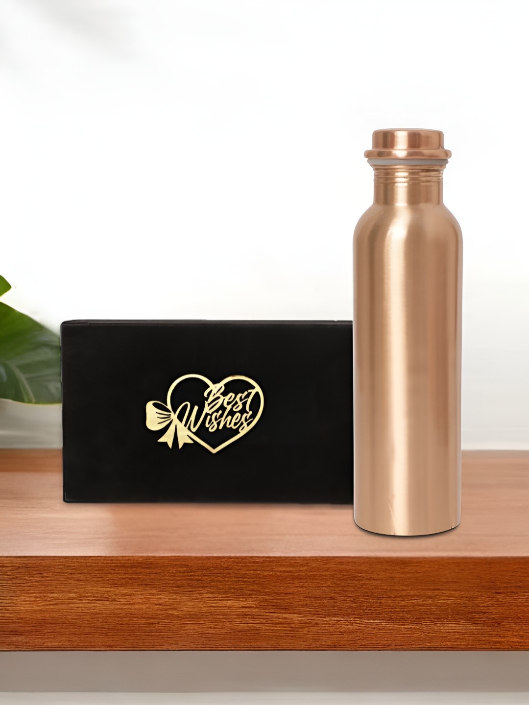 

INTERNATIONAL GIFT Pure Copper Water Bottle With Velvet Box & Bag - 950ml