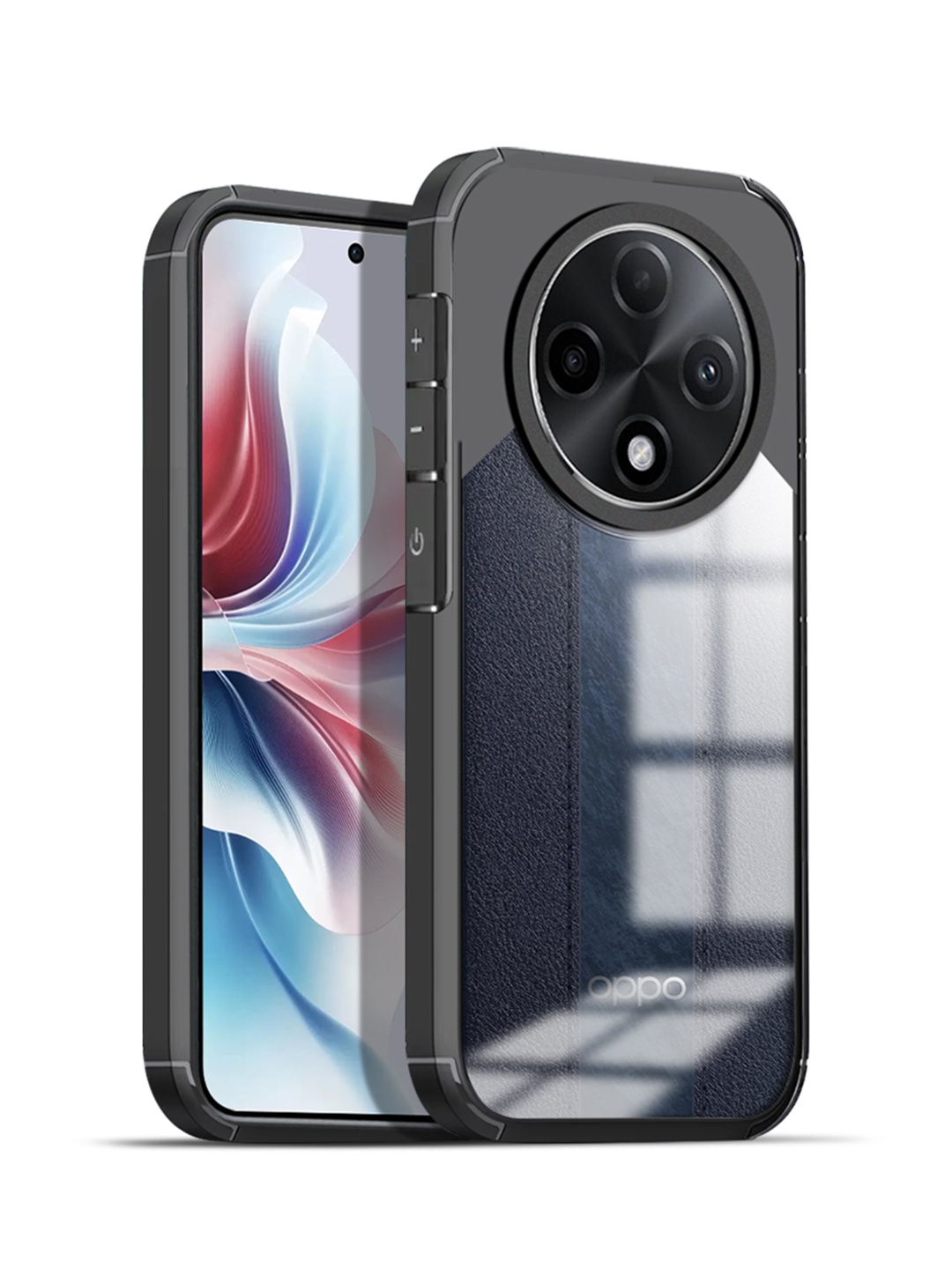 

Karwan Solid Oppo F27 Pro 5G Back Case, Black