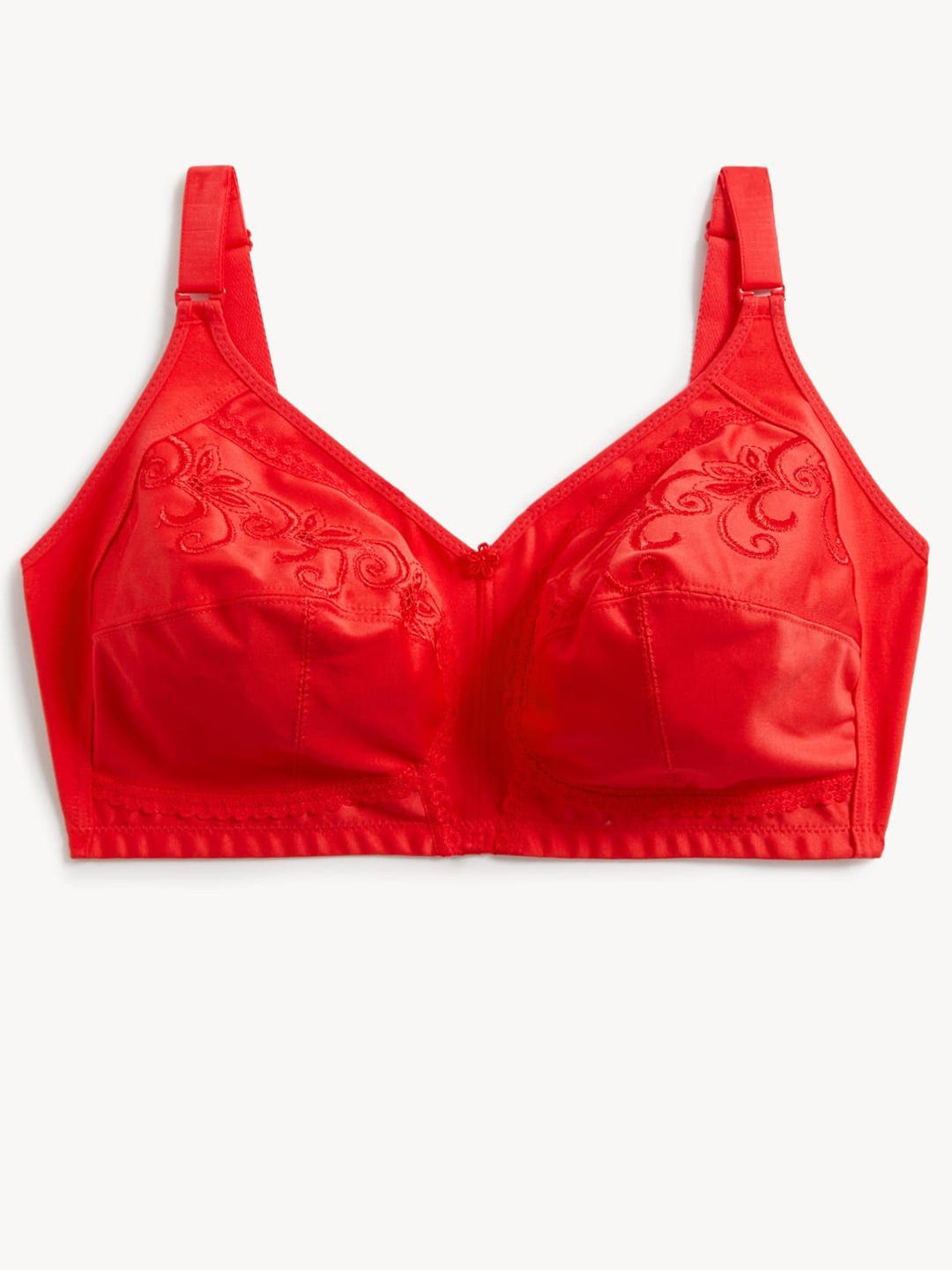 

Marks & Spencer Floral Full Coverage All Day Comfort Bra, Red