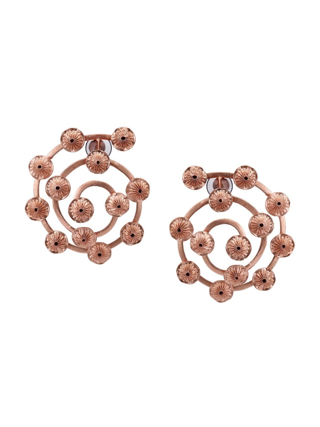 

Trupti Mohta Rose Gold-Plated Contemporary Drop Earrings